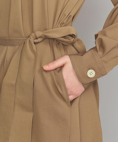 BEAUTY&YOUTH UNITED ARROWS（ビューティーアンドユースユナイテッドアローズ）の「BY スキッパースタンドカラーシャツワンピース ◆（ワンピース・レディース・ベージュ/オリーブ・MEDIUM/SMALL）」の11枚目の写真