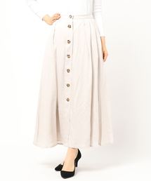 Editt by YECCA VECCA | P.テンセル釦フレアスカート(スカート)