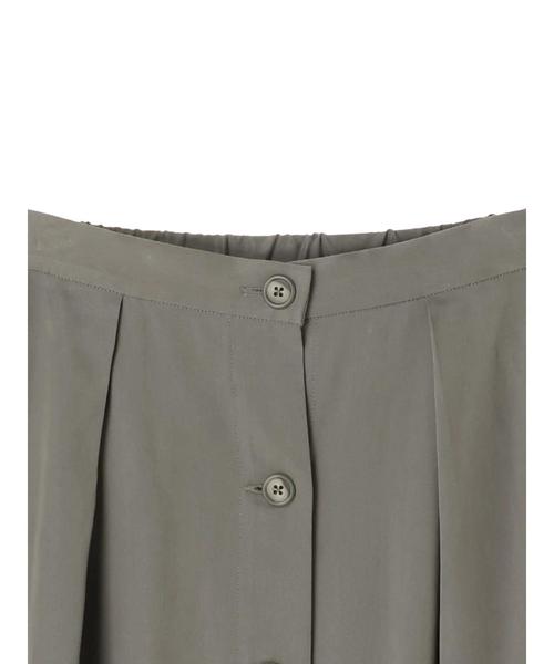 Editt by YECCA VECCA（エディットバイイェッカヴェッカ）の「P.テンセル釦フレアスカート（スカート・レディース・カーキ/ラベンダー/ライトベージュ・FREE）」の9枚目の写真