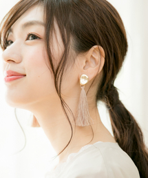 GLOBAL WORK | 2WAYフリンジイヤリング/835628(イヤリング)