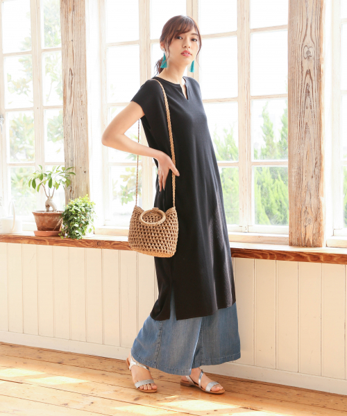 GLOBAL WORK(グローバルワーク)の「2WAYフリンジイヤリング/835628(イヤリング・レディース・ブルー/ベージュ/ブラウン・FREE)」の10枚目の写真