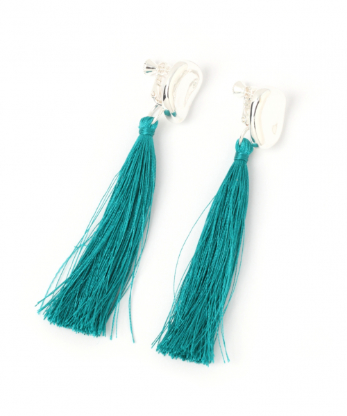 GLOBAL WORK(グローバルワーク)の「2WAYフリンジイヤリング/835628(イヤリング・レディース・ブルー/ベージュ/ブラウン・FREE)」の13枚目の写真