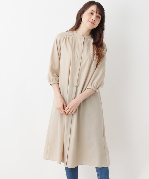 直営店に限定 Adobe ピンクアドベ のファッション スタンドカラー Pink Adobe ピンクアドベ のワンピース スタンドカラー Pink ワンピース ドレス シャツワンピース ワンピース セール 最新品 ワンピース Wowreads Com