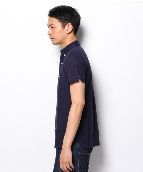 coen(コーエン)の「【MBC】スラブカットシャツ(シャツ/ブラウス・メンズ・ホワイト/ネイビー・X-LARGE/SMALL/MEDIUM/X-SMALL/LARGE)」の5枚目の写真
