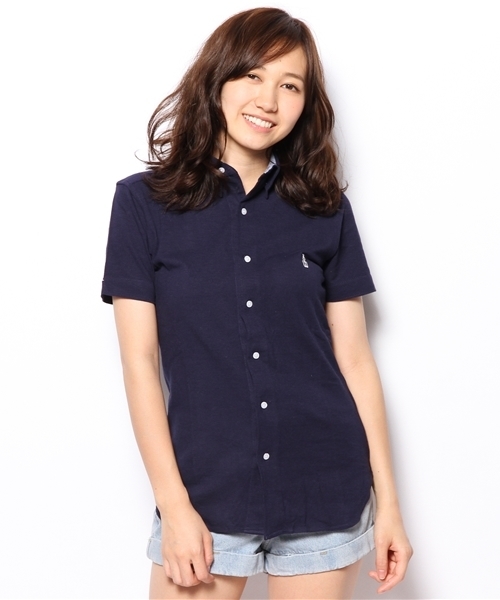 coen(コーエン)の「【MBC】スラブカットシャツ(シャツ/ブラウス・メンズ・ホワイト/ネイビー・X-LARGE/SMALL/MEDIUM/X-SMALL/LARGE)」の3枚目の写真