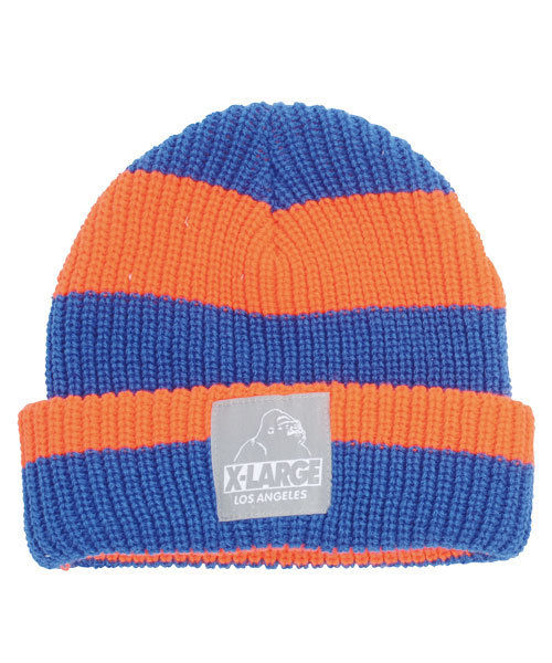 XLARGE KIDS(エクストララージキッズ)の「OG BASIC KNIT CAP/ ニット帽(ニットキャップ/ビーニー・キッズ・ブラック/ネイビー/オレンジ・ONE SIZE)」の3枚目の写真