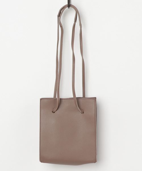 flower（フラワー）の「パステルレザーバッグ（ショルダーバッグ・レディース・パープル/ブラウン・FREE）」の2枚目の写真