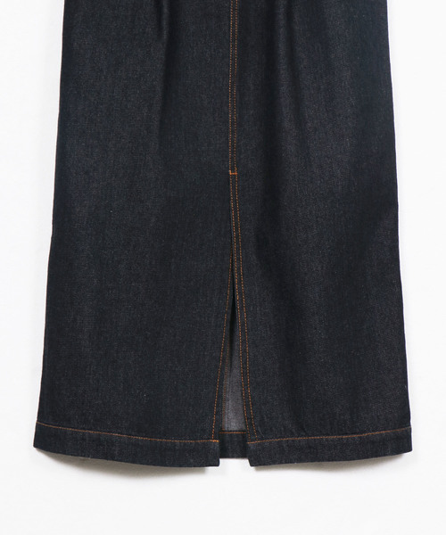 &g'aime（アンジェム）の「【&g'aime】デニムタイトロングスカート（スカート・レディース・ブラック/ブルー・FREE）」の17枚目の写真