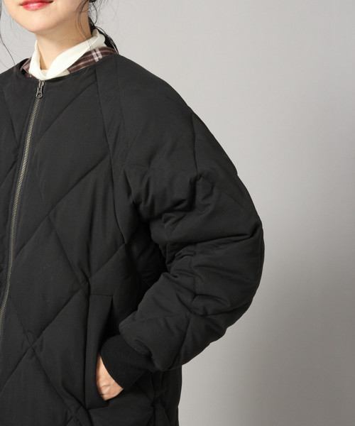 LOWRYS FARM（ローリーズファーム）の「ナカワタキルティングコート 844260（ブルゾン・レディース・ブラック/カーキ/オレンジ・FREE）」の5枚目の写真