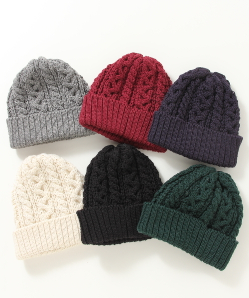 BEAMS PLUS(ビームスプラス)の「BEAMS PLUS / ケーブル ワッチキャップ(ニットキャップ/ビーニー・メンズ・ネイビー/ワイン/ブラック/チャコールグレー/ナチュラル/ダークグリーン・ONE SIZE)」の10枚目の写真