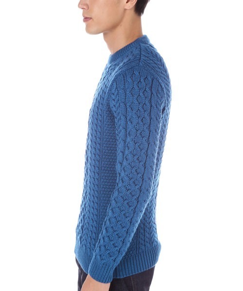 SUNSPEL(サンスペル)の「MEN’S MERINO WOOL(ニット/セーター・メンズ・ダークブルー/ダークオレンジ・SMALL/MEDIUM/LARGE)」の5枚目の写真