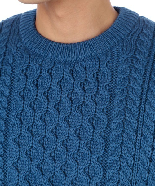 SUNSPEL(サンスペル)の「MEN’S MERINO WOOL(ニット/セーター・メンズ・ダークブルー/ダークオレンジ・SMALL/MEDIUM/LARGE)」の6枚目の写真