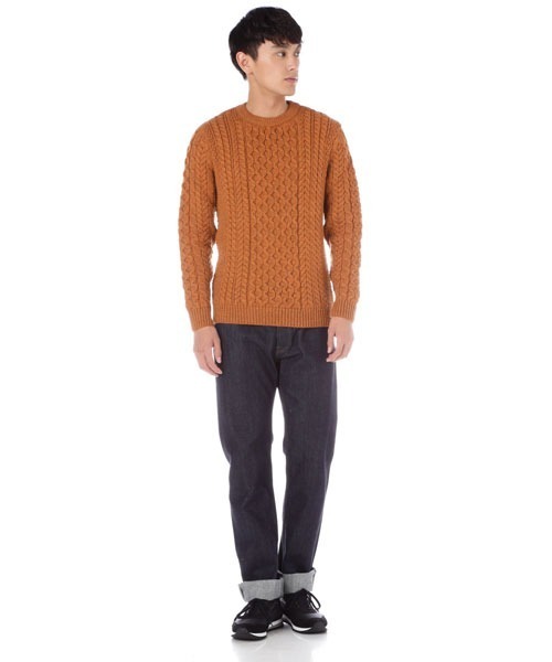 SUNSPEL(サンスペル)の「MEN’S MERINO WOOL(ニット/セーター・メンズ・ダークブルー/ダークオレンジ・SMALL/MEDIUM/LARGE)」の13枚目の写真