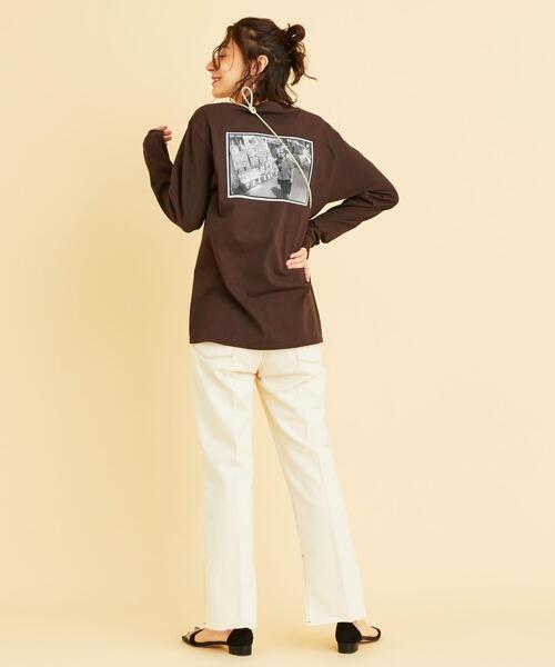 BEAUTY&YOUTH UNITED ARROWS（ビューティーアンドユースユナイテッドアローズ）の「【別注】＜GOOD ROCK SPEED＞∴ GODLIS フォトプリントロングスリーブTシャツ ο（Tシャツ/カットソー・レディース・ブラック/ホワイト/ダークブラウン・FREE）」の10枚目の写真