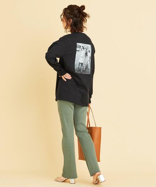 BEAUTY&YOUTH UNITED ARROWS（ビューティーアンドユースユナイテッドアローズ）の「【別注】＜GOOD ROCK SPEED＞∴ GODLIS フォトプリントロングスリーブTシャツ ο（Tシャツ/カットソー・レディース・ブラック/ホワイト/ダークブラウン・FREE）」の7枚目の写真