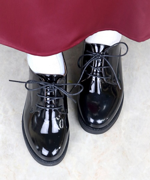 AAA+（サンエープラス）の「AAA / プレーントゥマニッシュシューズ(3570)　オックスフォードシューズ（ドレスシューズ・レディース・ブラック/ブラック系その他/ダークブラウン/ブラック系その他2/アイボリー/ブラック×ブラック/シルバー・40/38/39/35/36/37/41/42/43/44）」の17枚目の写真