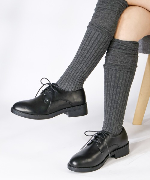 AAA+(サンエープラス)の「AAA / プレーントゥマニッシュシューズ(3570) オックスフォードシューズ(ドレスシューズ・レディース・ブラック/ブラック系その他/ダークブラウン/ブラック系その他2/アイボリー/ブラック×ブラック/シルバー・40/38/39/35/36/37/41/42/43/44)」の21枚目の写真