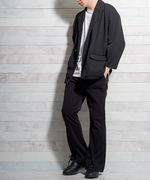 Bling Leads（ブリングリーズ）の「【Bl】梨地センタースリットパンツ（スラックス・メンズ・ブラウン/チャコールグレー/ブラック・MEDIUM/LARGE）」の16枚目の写真