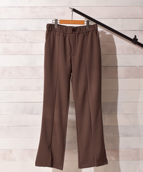 Bling Leads（ブリングリーズ）の「【Bl】梨地センタースリットパンツ（スラックス・メンズ・ブラウン/チャコールグレー/ブラック・MEDIUM/LARGE）」の6枚目の写真