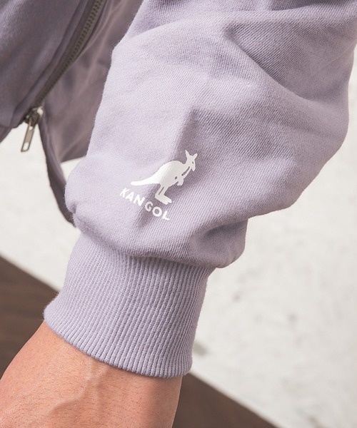 KANGOL（カンゴール）の「【KANGOL】別注サイドジップ裏毛ビッグトレーナー（スウェット・メンズ・杢グレー/ラベンダー/アイボリー/ベージュ・L/M）」の11枚目の写真