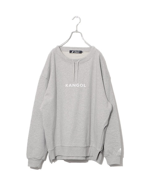 KANGOL（カンゴール）の「【KANGOL】別注サイドジップ裏毛ビッグトレーナー（スウェット・メンズ・杢グレー/ラベンダー/アイボリー/ベージュ・L/M）」の10枚目の写真
