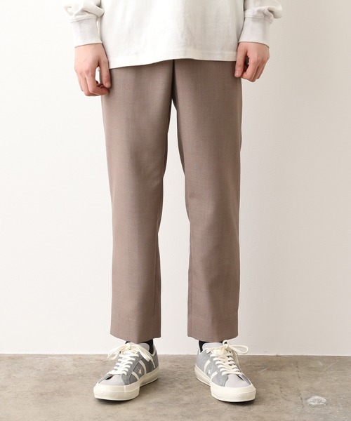JUNRED（ジュンレッド）の「【WEARISTA JUNさん紹介】テクスチャーTRスリムパンツ（スラックス・メンズ・ブラック/ベージュ/ブルー・LL/S/M/L）」の2枚目の写真