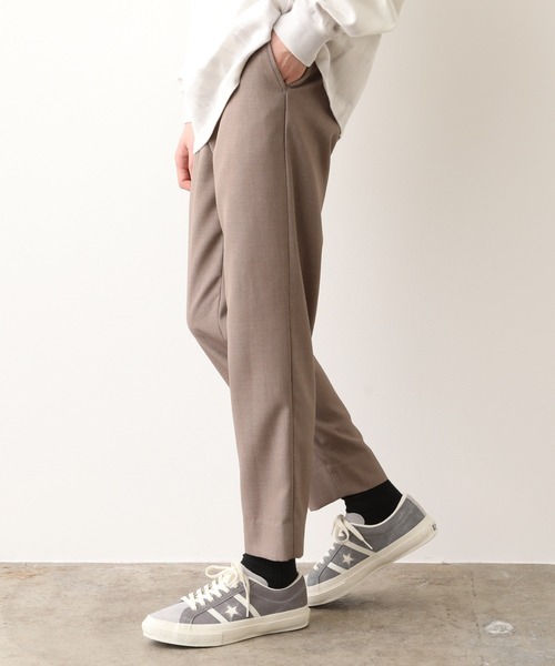 JUNRED（ジュンレッド）の「【WEARISTA JUNさん紹介】テクスチャーTRスリムパンツ（スラックス・メンズ・ブラック/ベージュ/ブルー・LL/S/M/L）」の4枚目の写真