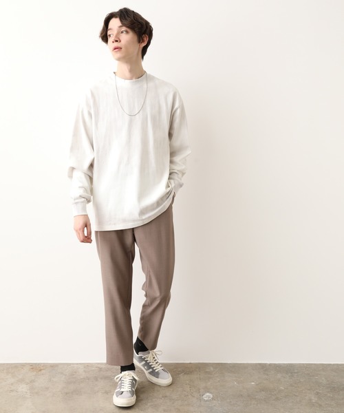 JUNRED（ジュンレッド）の「【WEARISTA JUNさん紹介】テクスチャーTRスリムパンツ（スラックス・メンズ・ブラック/ベージュ/ブルー・LL/S/M/L）」の6枚目の写真