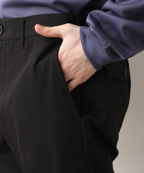 JUNRED（ジュンレッド）の「【WEARISTA JUNさん紹介】テクスチャーTRスリムパンツ（スラックス・メンズ・ブラック/ベージュ/ブルー・LL/S/M/L）」の16枚目の写真