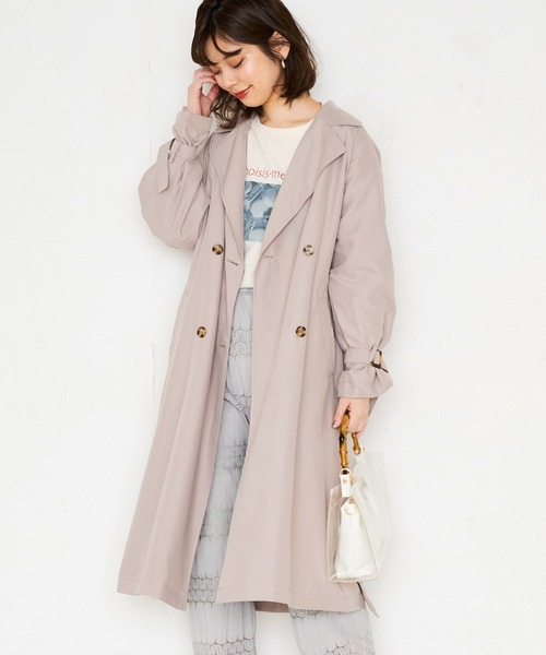 natural couture(ナチュラルクチュール)の「【WEB限定カラー有り】ラグラントレンチコート(トレンチコート・レディース・ベージュ/カーキ/ピンクベージュ/グレイッシュベージュ・FREE)」の3枚目の写真