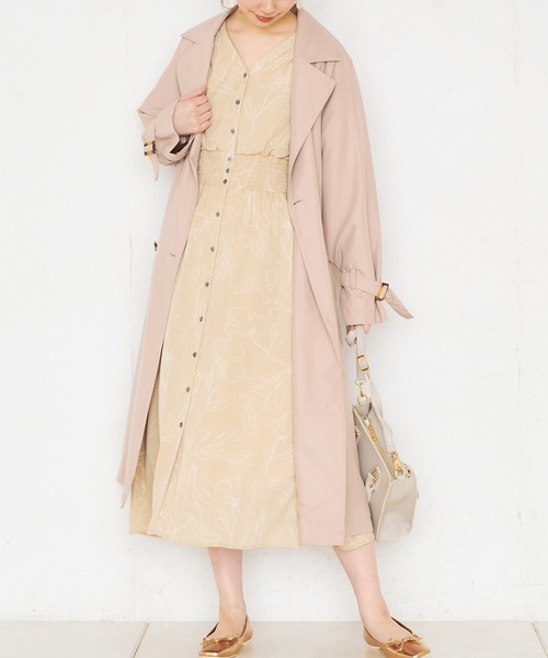 natural couture(ナチュラルクチュール)の「【WEB限定カラー有り】ラグラントレンチコート(トレンチコート・レディース・ベージュ/カーキ/ピンクベージュ/グレイッシュベージュ・FREE)」の21枚目の写真