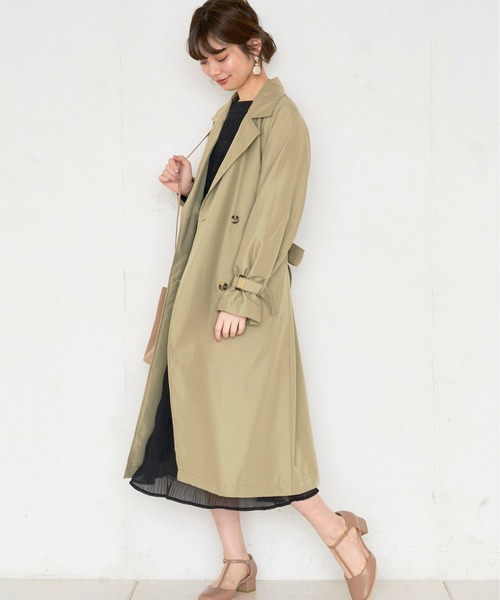 natural couture(ナチュラルクチュール)の「【WEB限定カラー有り】ラグラントレンチコート(トレンチコート・レディース・ベージュ/カーキ/ピンクベージュ/グレイッシュベージュ・FREE)」の18枚目の写真