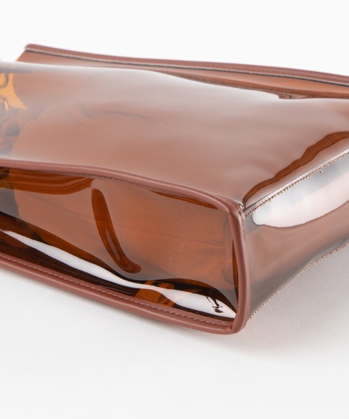 WEGO（ウィゴー）の「WEGO/【2点セット】バンブーハンドルクリアトートバッグ（トートバッグ・レディース・ブラウン/ホワイト系その他・FREE）」の8枚目の写真