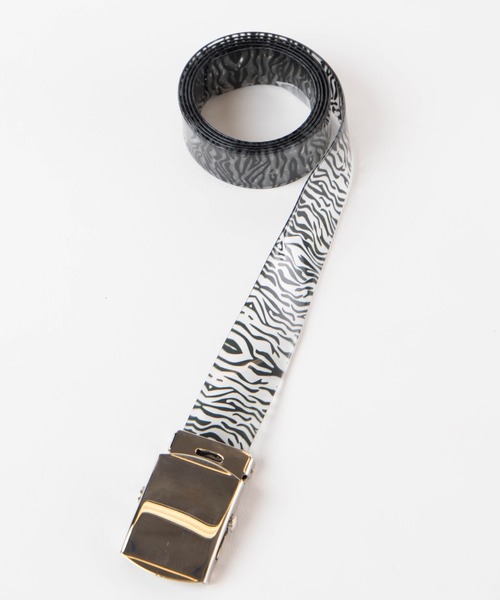 WEGO（ウィゴー）の「WEGO/ゼブラクリアガチャベルト（ベルト・レディース・パープル/ブラック/イエロー・FREE）」の2枚目の写真