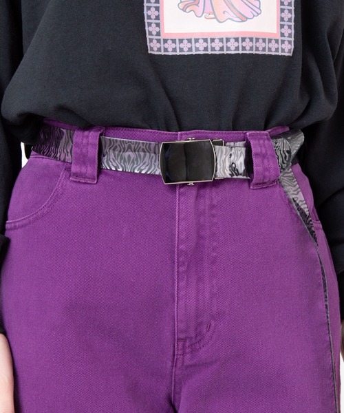 WEGO（ウィゴー）の「WEGO/ゼブラクリアガチャベルト（ベルト・レディース・パープル/ブラック/イエロー・FREE）」の7枚目の写真