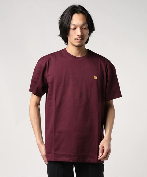 Carhartt WIP(カーハートダブリューアイピー)の「S/S CHASE T-SHIRT(Tシャツ/カットソー・メンズ・オレンジ/ブラック/グレー/ホワイト/エメラルド/ダークネイビー/ロイヤルブルー/バーガンディー/カーキ・MEDIUM/SMALL/X-LARGE/LARGE/XX-LARGE/X-SMALL)」の8枚目の写真