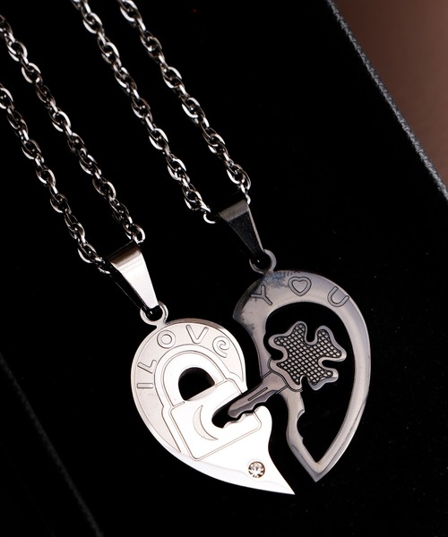 FUNALIVE（ファンアライブ）の「JON ペアネックレス  ステンレス（ネックレス・メンズ・H/B/D/F/G/A/C/E/I/J/L/K/N/M/S/O/Q/P/R・23cm/FREE）」の5枚目の写真