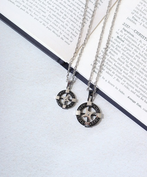 FUNALIVE（ファンアライブ）の「JON ペアネックレス  ステンレス（ネックレス・メンズ・H/B/D/F/G/A/C/E/I/J/L/K/N/M/S/O/Q/P/R・23cm/FREE）」の12枚目の写真