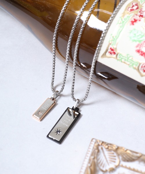 FUNALIVE（ファンアライブ）の「JON ペアネックレス  ステンレス（ネックレス・メンズ・H/B/D/F/G/A/C/E/I/J/L/K/N/M/S/O/Q/P/R・23cm/FREE）」の15枚目の写真