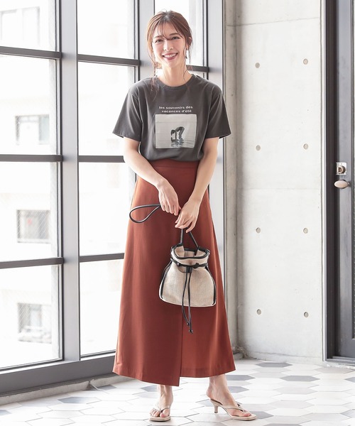 KOBE LETTUCE（コウベレタス）の「ナチュラルパターン巾着バッグ（ハンドバッグ・レディース・ブラウン/ブラック・FREE）」の11枚目の写真