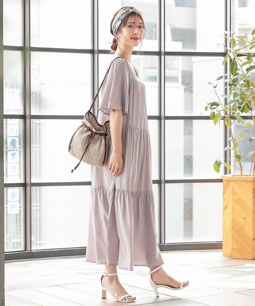 KOBE LETTUCE（コウベレタス）の「ナチュラルパターン巾着バッグ（ハンドバッグ・レディース・ブラウン/ブラック・FREE）」の12枚目の写真