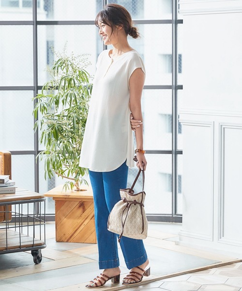 KOBE LETTUCE（コウベレタス）の「ナチュラルパターン巾着バッグ（ハンドバッグ・レディース・ブラウン/ブラック・FREE）」の13枚目の写真