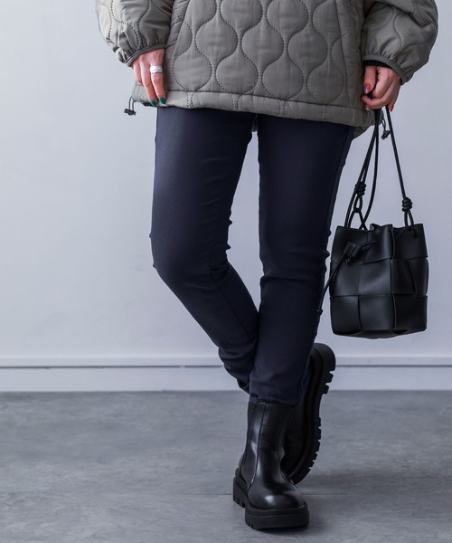 n'OrLABEL（ノアールレーベル）の「『裏起毛フレキシンストレッチパンツ』（その他パンツ・レディース・ダークパープル/チョコ/チャコール/カーキ/ダークネイビー/ブラック/ブルーグリーン/レッド系その他・M/3L/S/LL/L）」の16枚目の写真