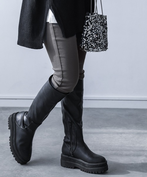 n'OrLABEL（ノアールレーベル）の「『裏起毛フレキシンストレッチパンツ』（その他パンツ・レディース・ダークパープル/チョコ/チャコール/カーキ/ダークネイビー/ブラック/ブルーグリーン/レッド系その他・M/3L/S/LL/L）」の15枚目の写真