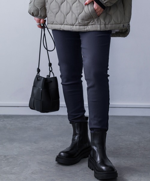 n'OrLABEL（ノアールレーベル）の「『裏起毛フレキシンストレッチパンツ』（その他パンツ・レディース・ダークパープル/チョコ/チャコール/カーキ/ダークネイビー/ブラック/ブルーグリーン/レッド系その他・M/3L/S/LL/L）」の10枚目の写真