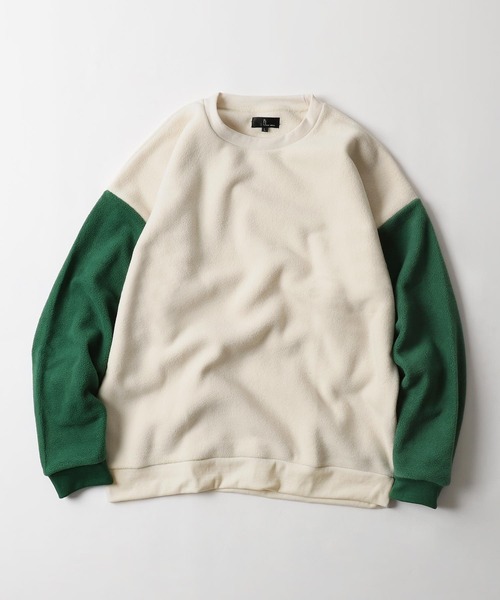 ZIP FIVE（ジップファイブ）の「【ZIP FIVE】【ZIP OUTDOOR】フリースビッグシルエットトレーナー（スウェット・レディース・ブラウン/アイボリー/ホワイト系/ベージュ系2/グリーン/ブルー/レンガ/ベージュ/ベージュ系1/ブラック/ベージュ系/グレー/マスタード/ブラック系/ホワイト系1/ダークグリーン・LARGE/X-LARGE/MEDIUM）」の4枚目の写真