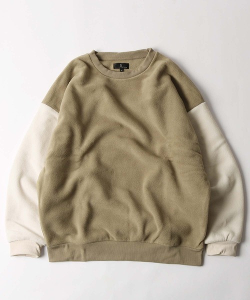 ZIP FIVE（ジップファイブ）の「【ZIP FIVE】【ZIP OUTDOOR】フリースビッグシルエットトレーナー（スウェット・レディース・ブラウン/アイボリー/ホワイト系/ベージュ系2/グリーン/ブルー/レンガ/ベージュ/ベージュ系1/ブラック/ベージュ系/グレー/マスタード/ブラック系/ホワイト系1/ダークグリーン・LARGE/X-LARGE/MEDIUM）」の10枚目の写真