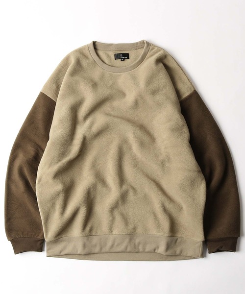 ZIP FIVE（ジップファイブ）の「【ZIP FIVE】【ZIP OUTDOOR】フリースビッグシルエットトレーナー（スウェット・レディース・ブラウン/アイボリー/ホワイト系/ベージュ系2/グリーン/ブルー/レンガ/ベージュ/ベージュ系1/ブラック/ベージュ系/グレー/マスタード/ブラック系/ホワイト系1/ダークグリーン・LARGE/X-LARGE/MEDIUM）」の11枚目の写真