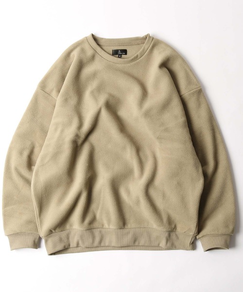 ZIP FIVE（ジップファイブ）の「【ZIP FIVE】【ZIP OUTDOOR】フリースビッグシルエットトレーナー（スウェット・レディース・ブラウン/アイボリー/ホワイト系/ベージュ系2/グリーン/ブルー/レンガ/ベージュ/ベージュ系1/ブラック/ベージュ系/グレー/マスタード/ブラック系/ホワイト系1/ダークグリーン・LARGE/X-LARGE/MEDIUM）」の9枚目の写真