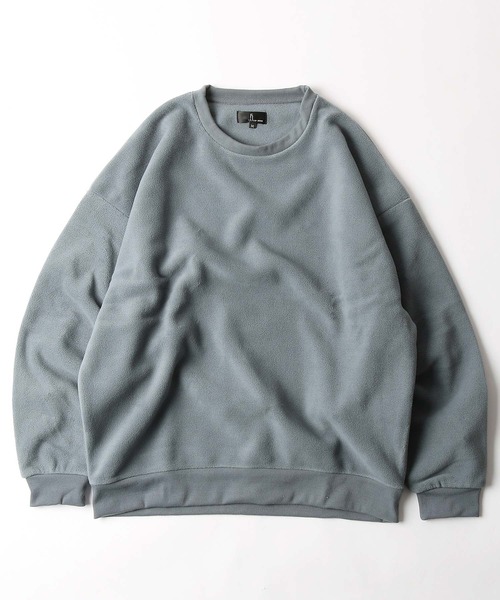 ZIP FIVE（ジップファイブ）の「【ZIP FIVE】【ZIP OUTDOOR】フリースビッグシルエットトレーナー（スウェット・レディース・ブラウン/アイボリー/ホワイト系/ベージュ系2/グリーン/ブルー/レンガ/ベージュ/ベージュ系1/ブラック/ベージュ系/グレー/マスタード/ブラック系/ホワイト系1/ダークグリーン・LARGE/X-LARGE/MEDIUM）」の14枚目の写真